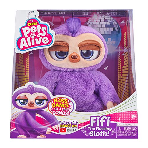 Pets Alive Fifi bradipo peluche interattivo ballerino 3 canzoni