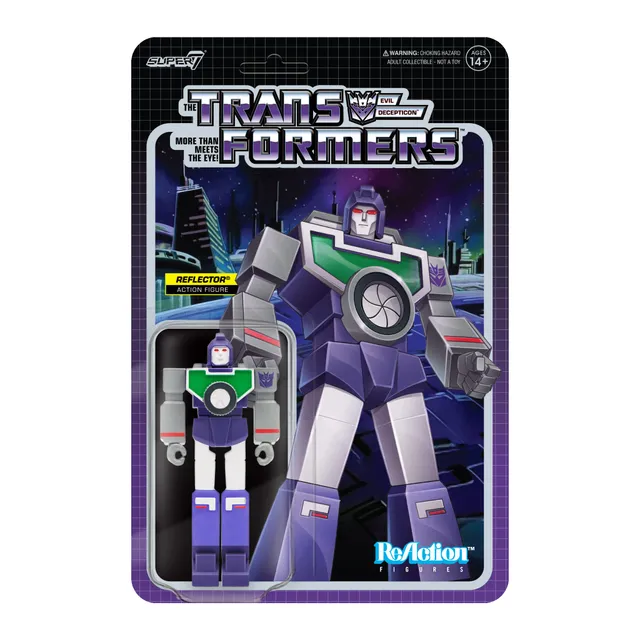 Transformers ReAction Reflector action figure 9,5 cm cartone