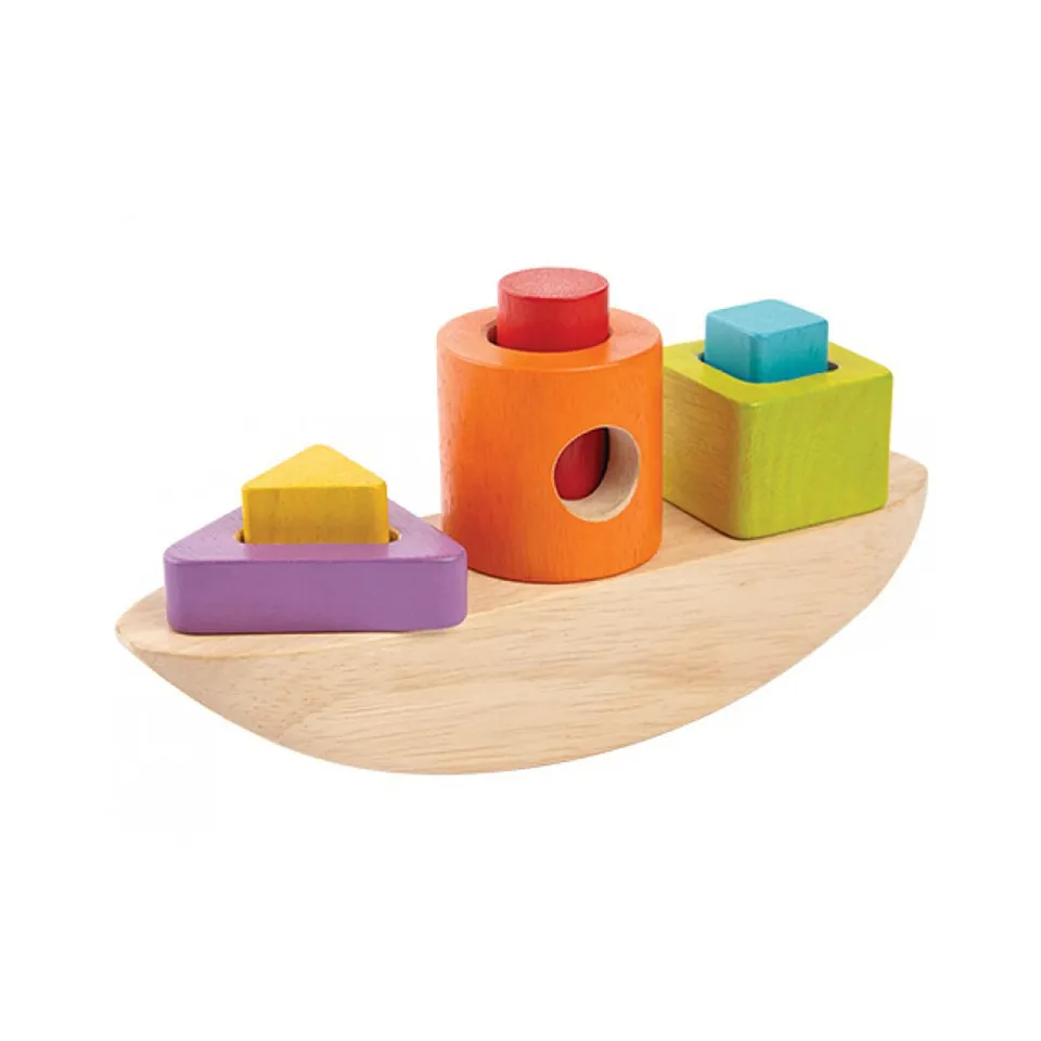 Kreativa Shape Sorters Boat Sorter gioco incastri barca legno