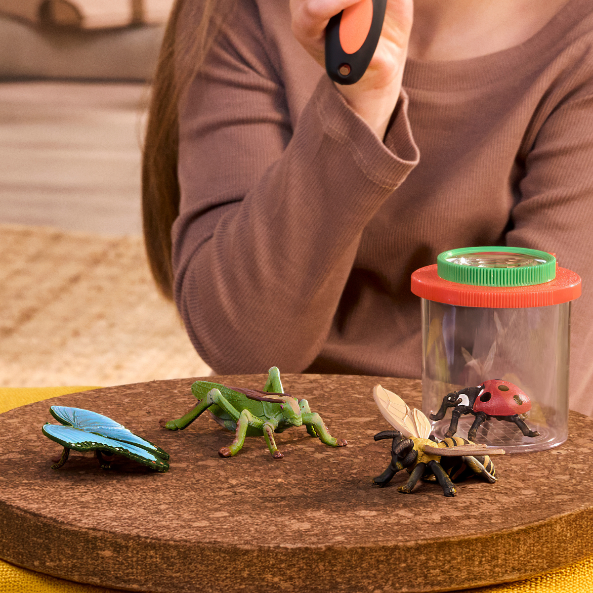 Schleich WILD LIFE Set Esploratore Insetti 4 figure