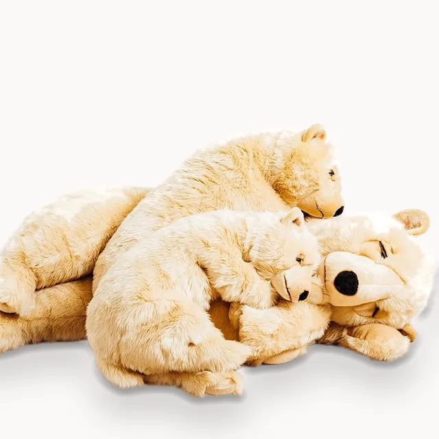 La Pelucherie Bear Lucien orsacchiotto miele Medium 65cm pelo lungo