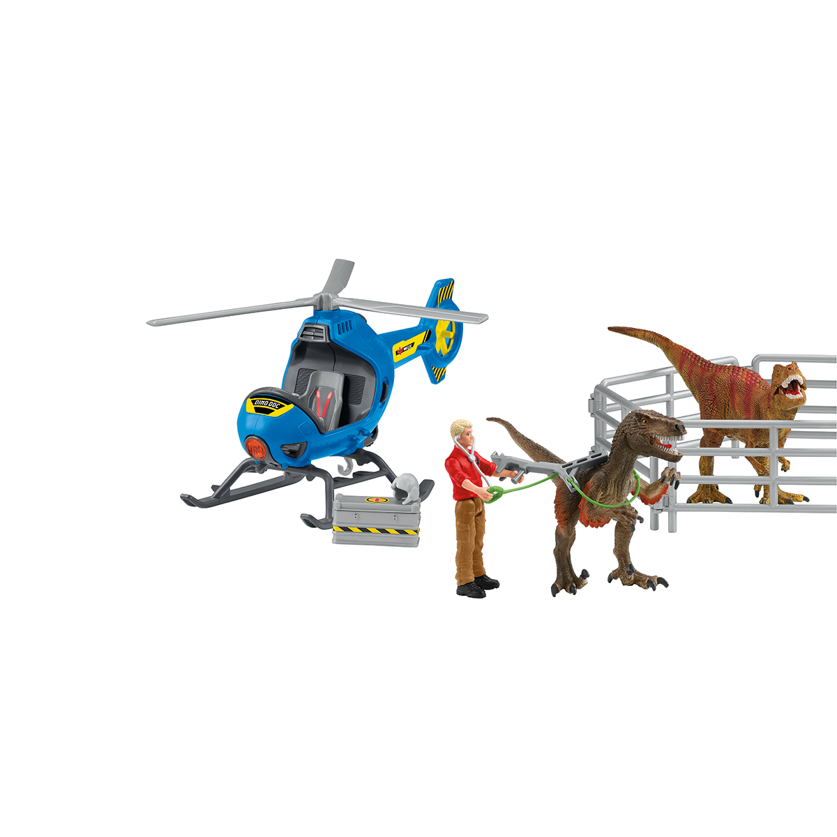 Schleich DINOSAURS 72216 Elicottero Salvataggio playset dinosauri