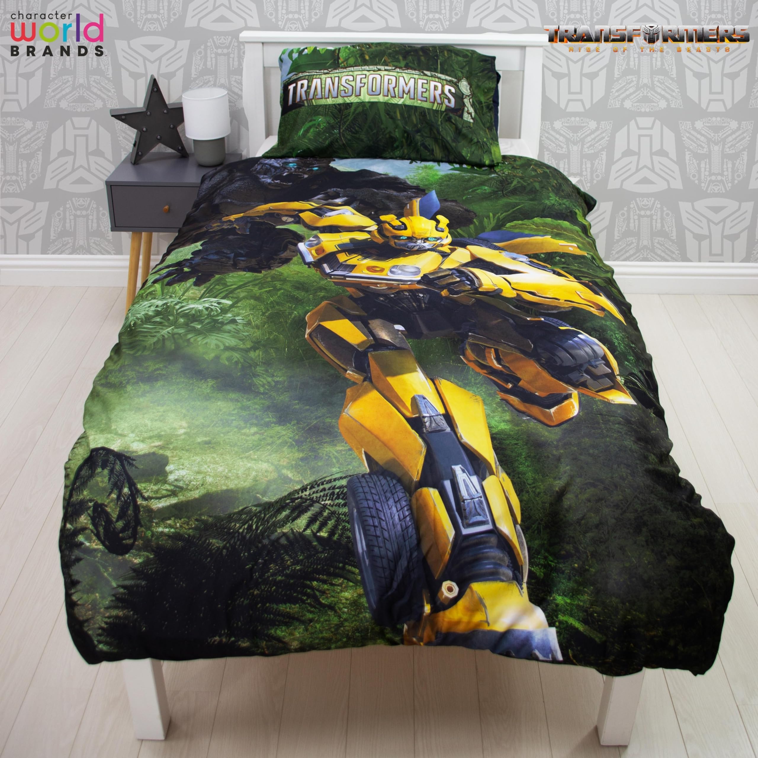 Transformers Character World set copripiumino singolo reversibile