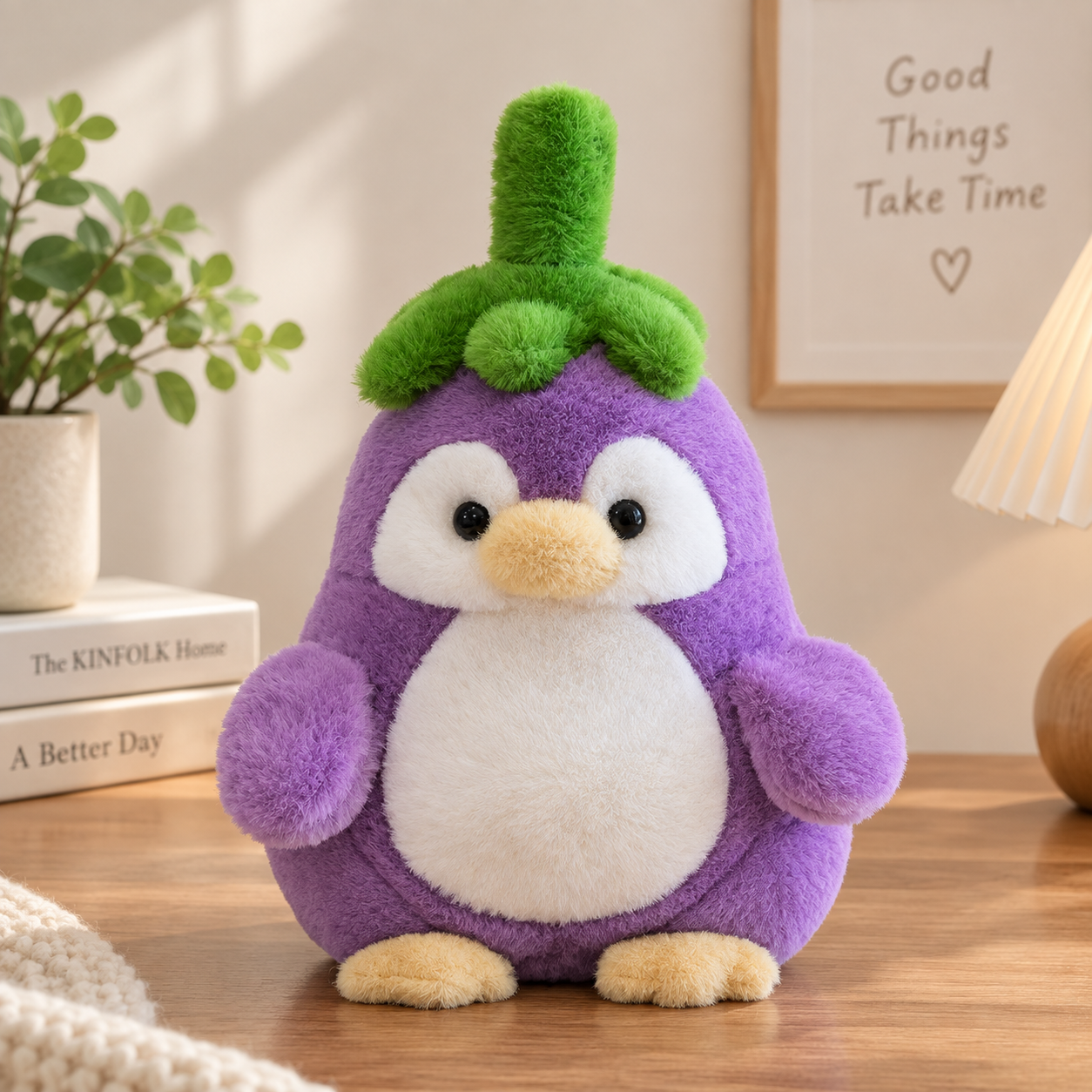 ToyalFriends More Animals pinguino melanzana peluche 30cm viola morbido