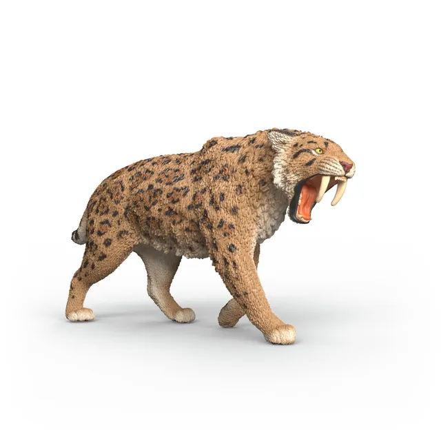 Schleich Wild Life Smilodonte 15054 action figure felino