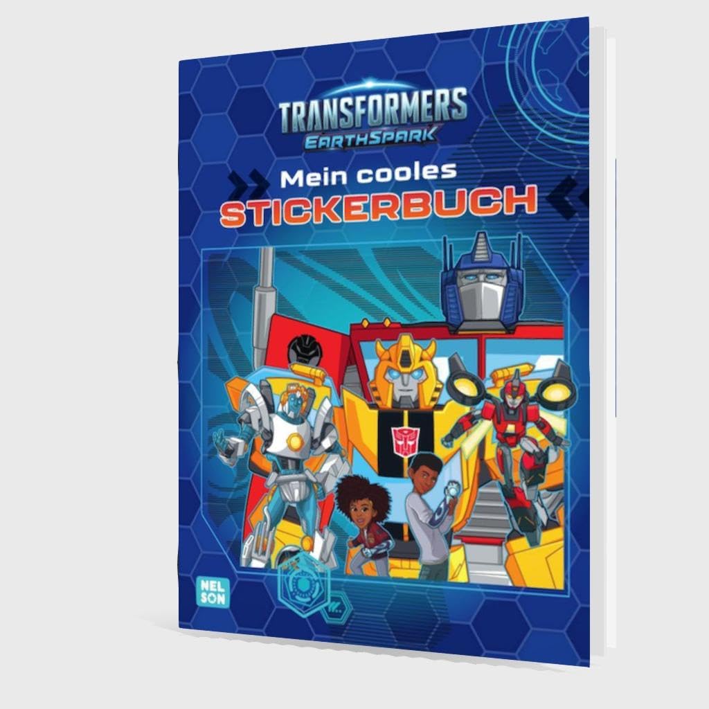 Transformers Earthspark Libro Sticker e da Colorare 4 Anni