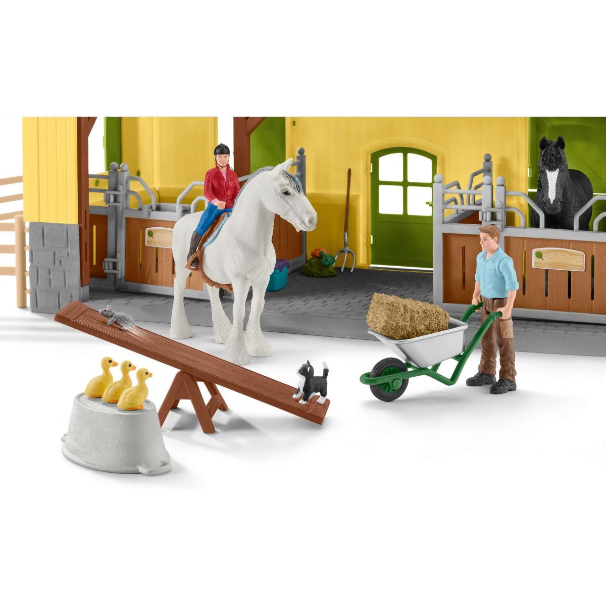 Schleich Horse Club Scuderia 42485 playset fattoria 7 animali