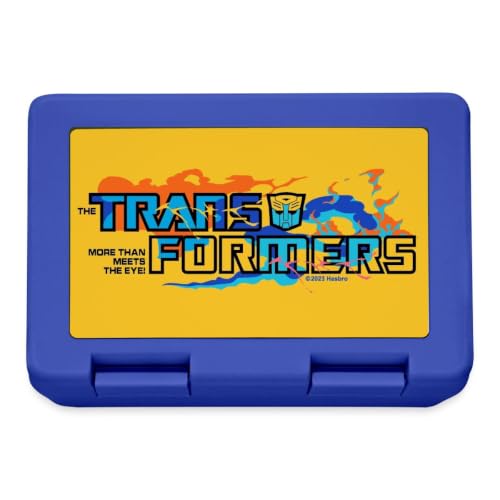 Transformers Logo More Than Meets Eye lunchbox portapranzo blu