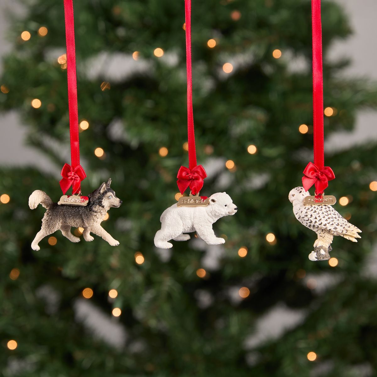 Schleich Farm World Amici Innevati ornamento natalizio