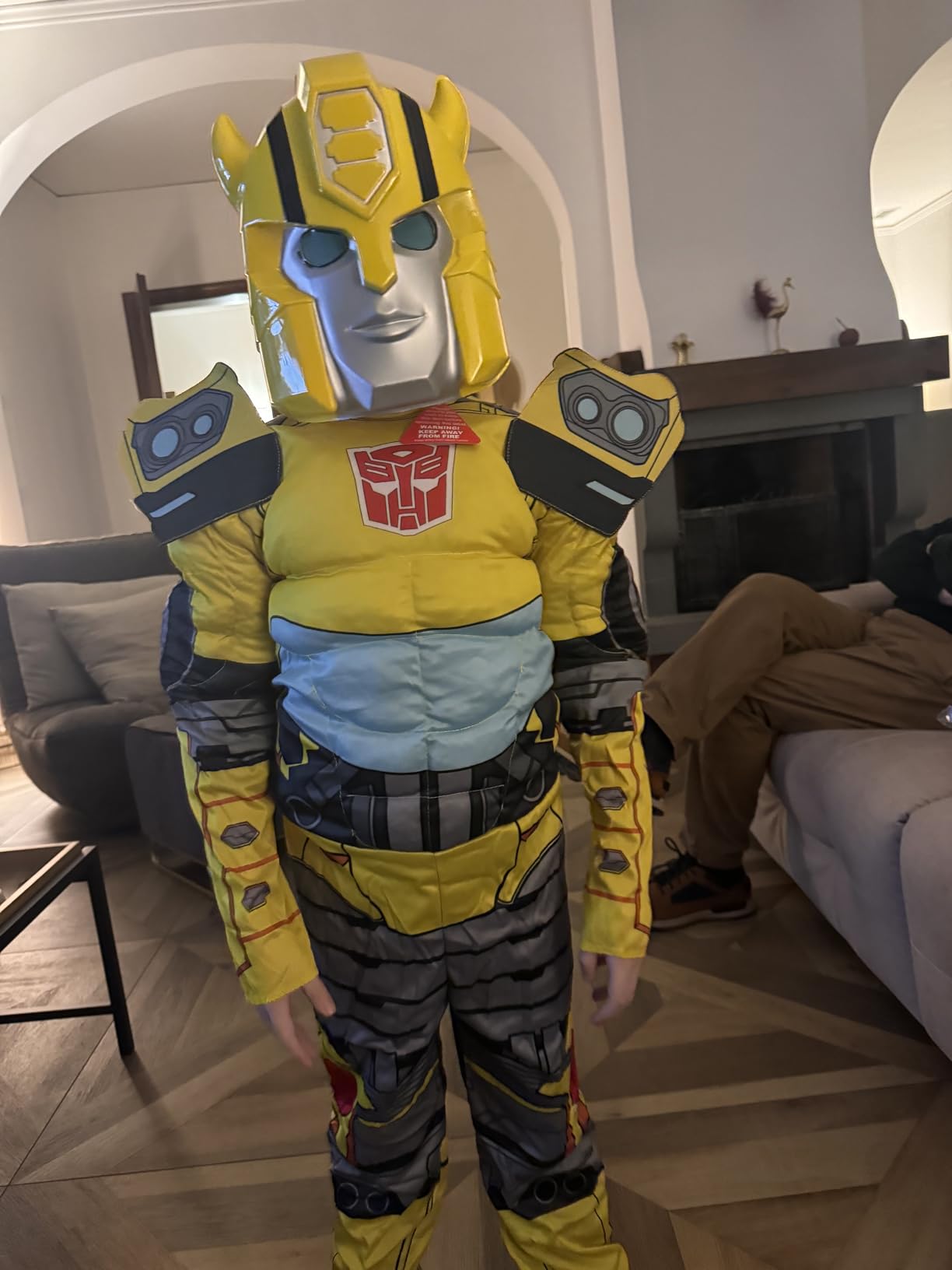 Transformers Bumblebee costume bambino muscoloso M 7-8 anni