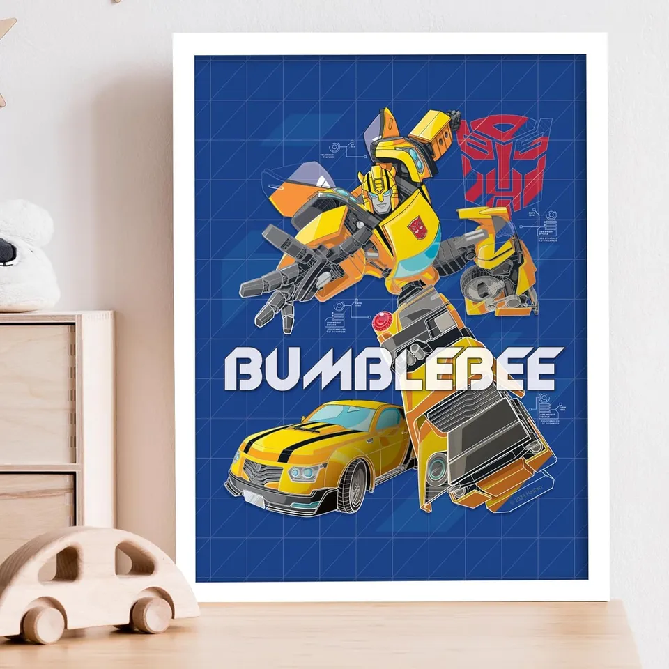 Transformers Bumblebee Blueprint poster A2 42x59,4 cm blueprint