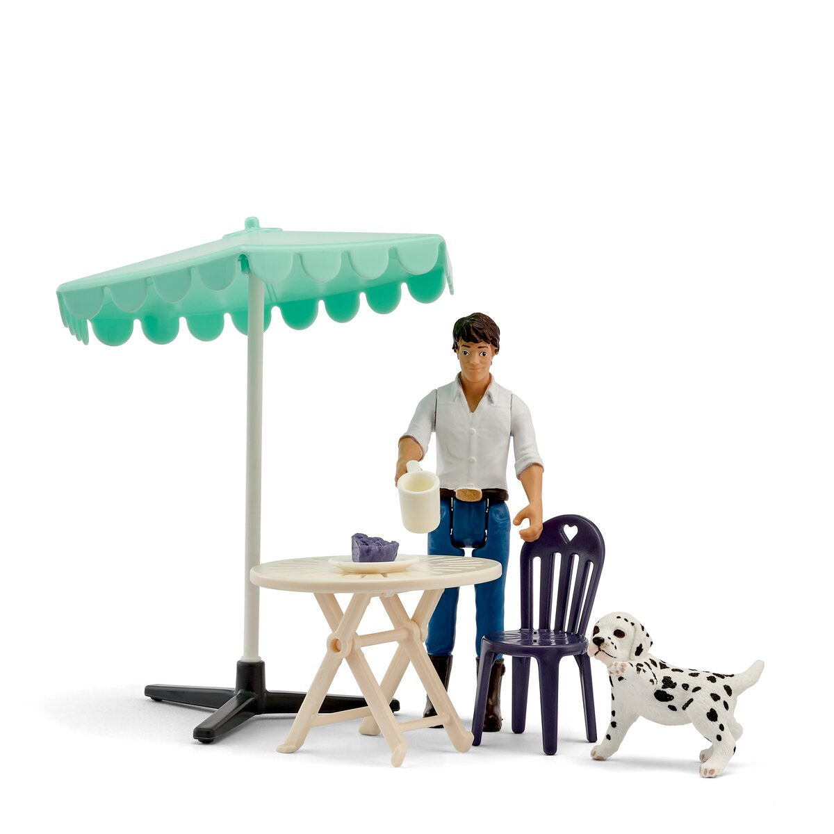 Schleich FARM WORLD Coffee Chat set tavolino giardino