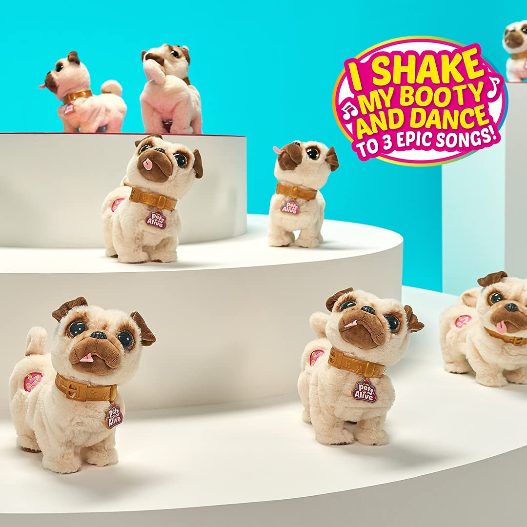 Pets Alive Poppy Pug peluche interattivo ballerino danzante