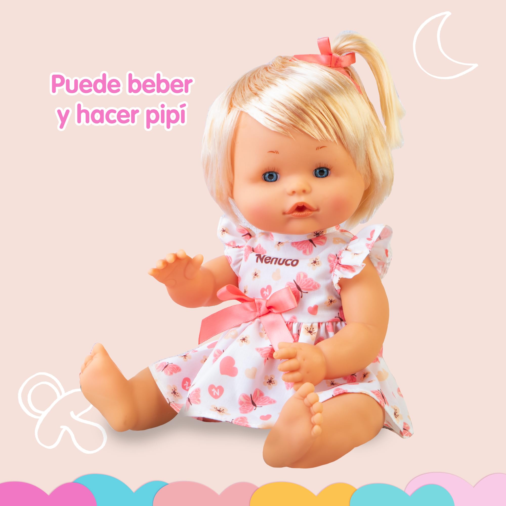 Nenuco Bambole bambola 35 cm vestito primaverile farfalle