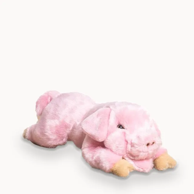 La Pelucherie Fattoria Maiale Georges peluche 40cm rosa