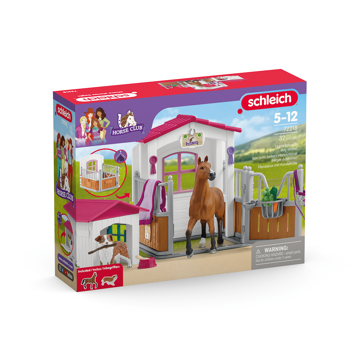 Schleich Horse Club 72218 Box cavalli con cuccia scuderia gioco