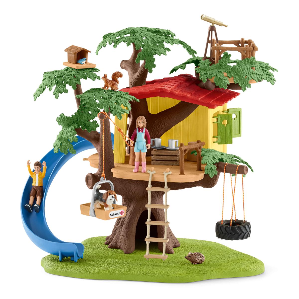 Schleich WILD LIFE Casa sull'albero avventurosa playset fattoria