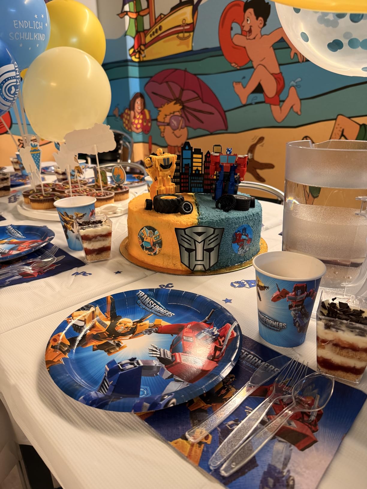 Transformers tovaglioli carta 33 cm 20 pezzi festa bambini