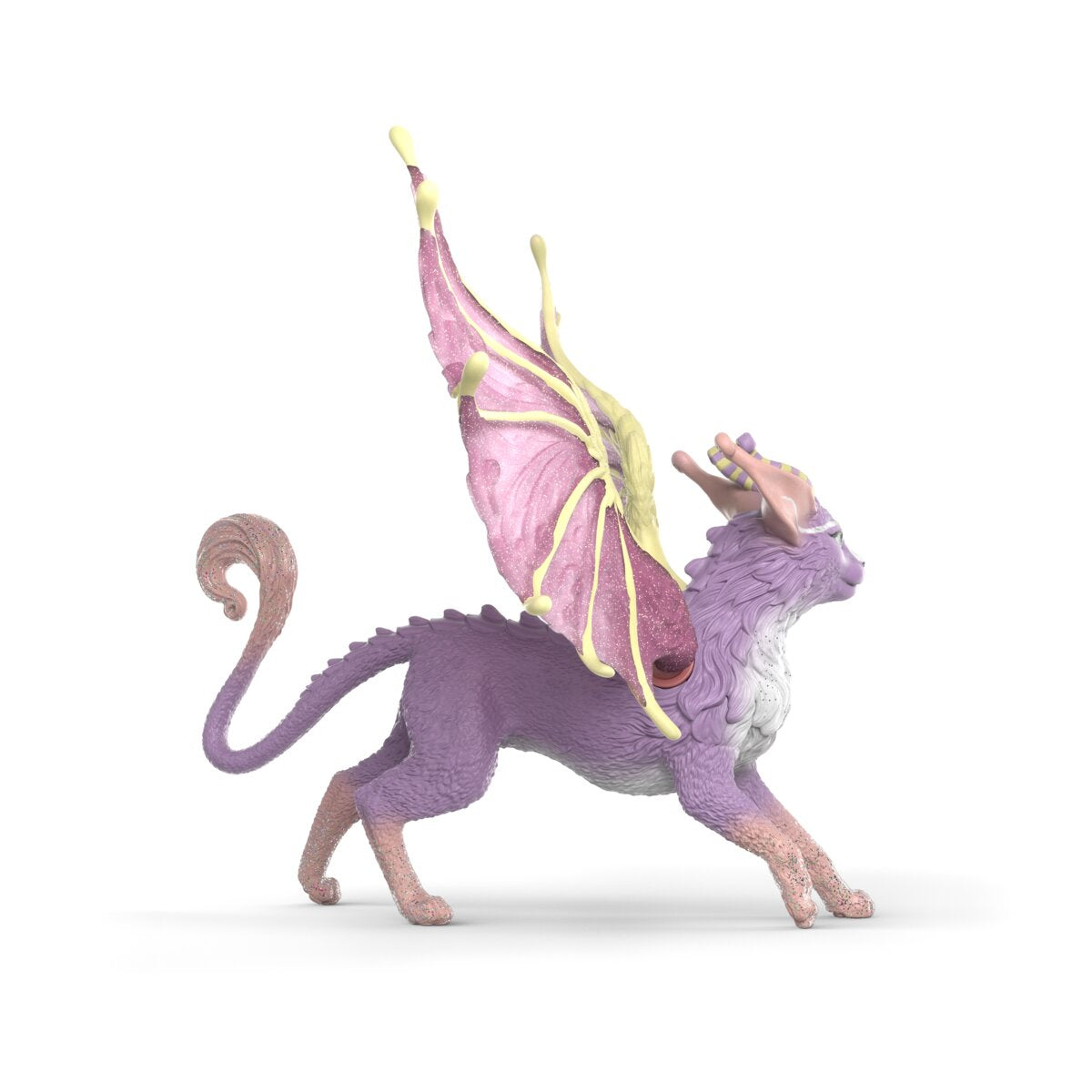 Schleich Eldrador Drago Gatto Alato 70846 Statuina Ali Rosa