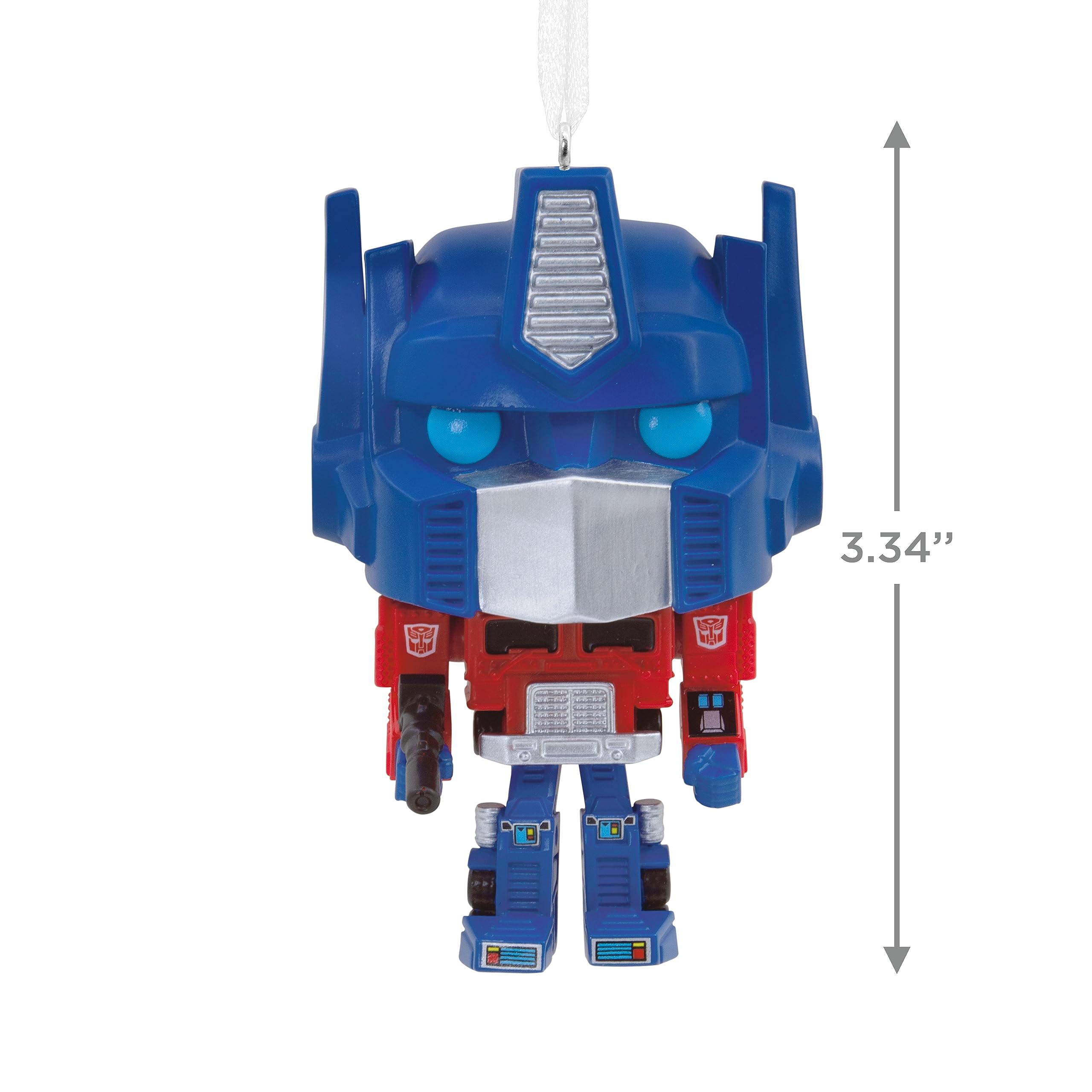 Transformers Optimus Prime ornamento natalizio Funko Pop 9 cm resina