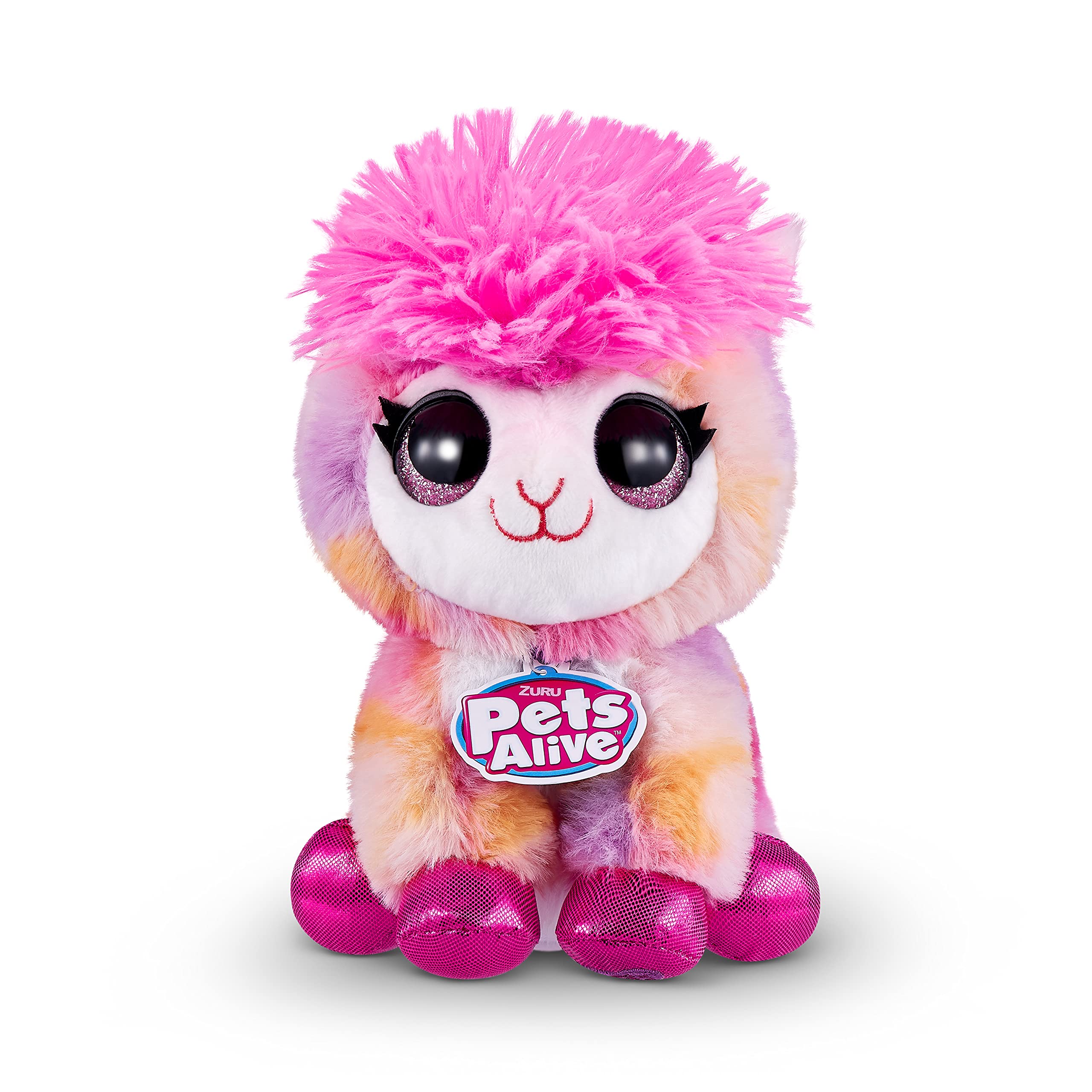 Pets Alive Pet Shop Surprise Lama Serie 2 peluche parla e ripeti