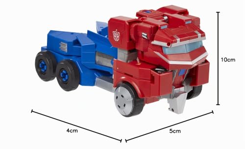 Transformers Cyberverse Optimus Prime action figure camion luci