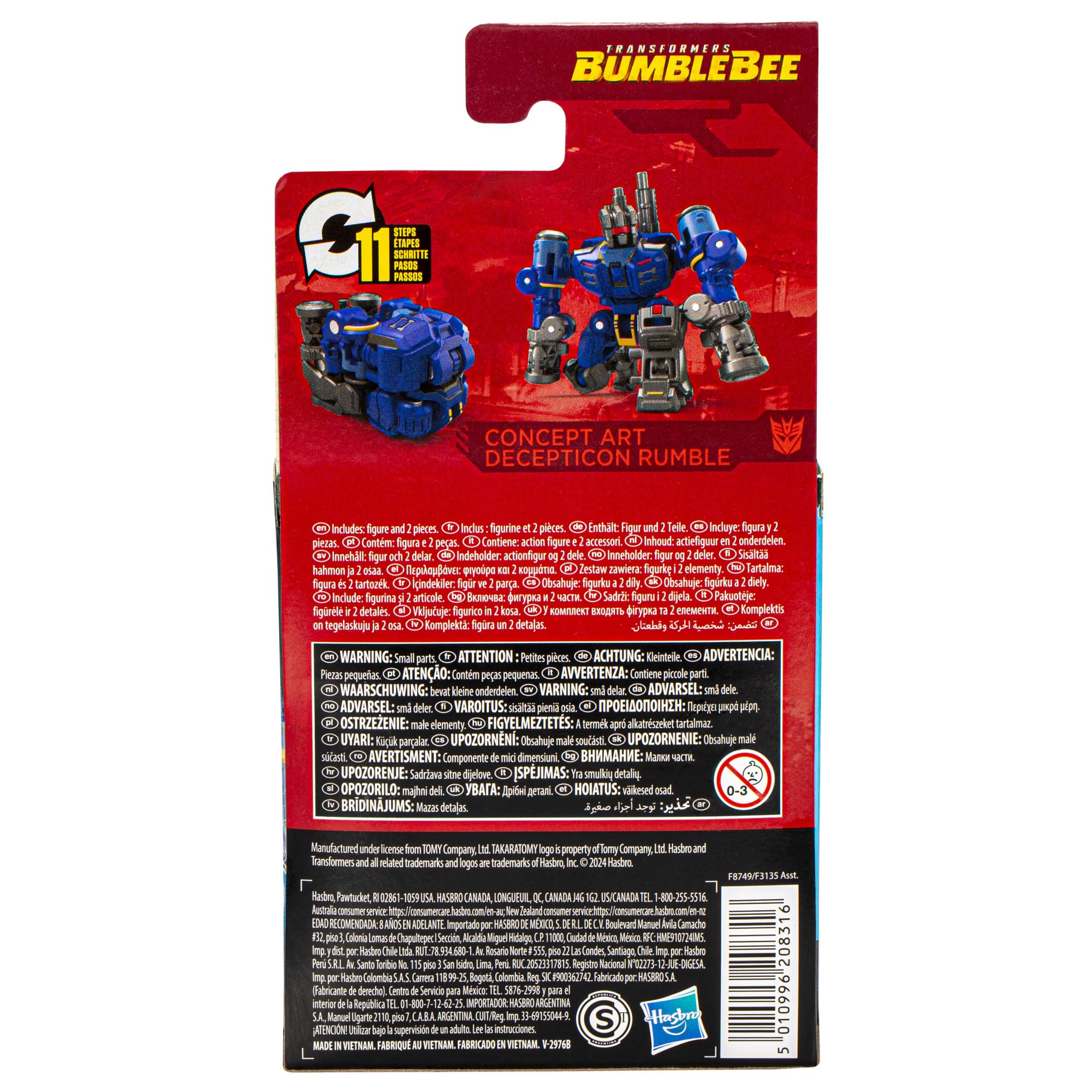Transformers Studio Series Rumble action figure Core 8,5 cm cassetta