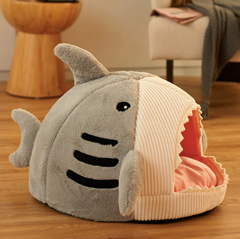 ToyalFriends Pet Beds Shark Shape cuccia blu M antiscivolo