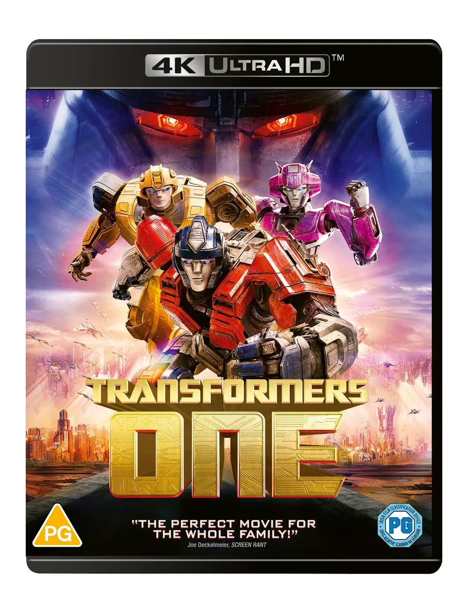 Transformers One 4K UHD Blu-ray film animazione origine Cybertron