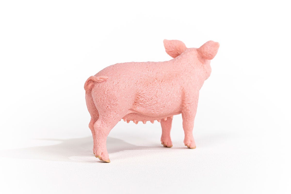 Schleich Farm World Maiale 13933 action figure rosa 1 pz