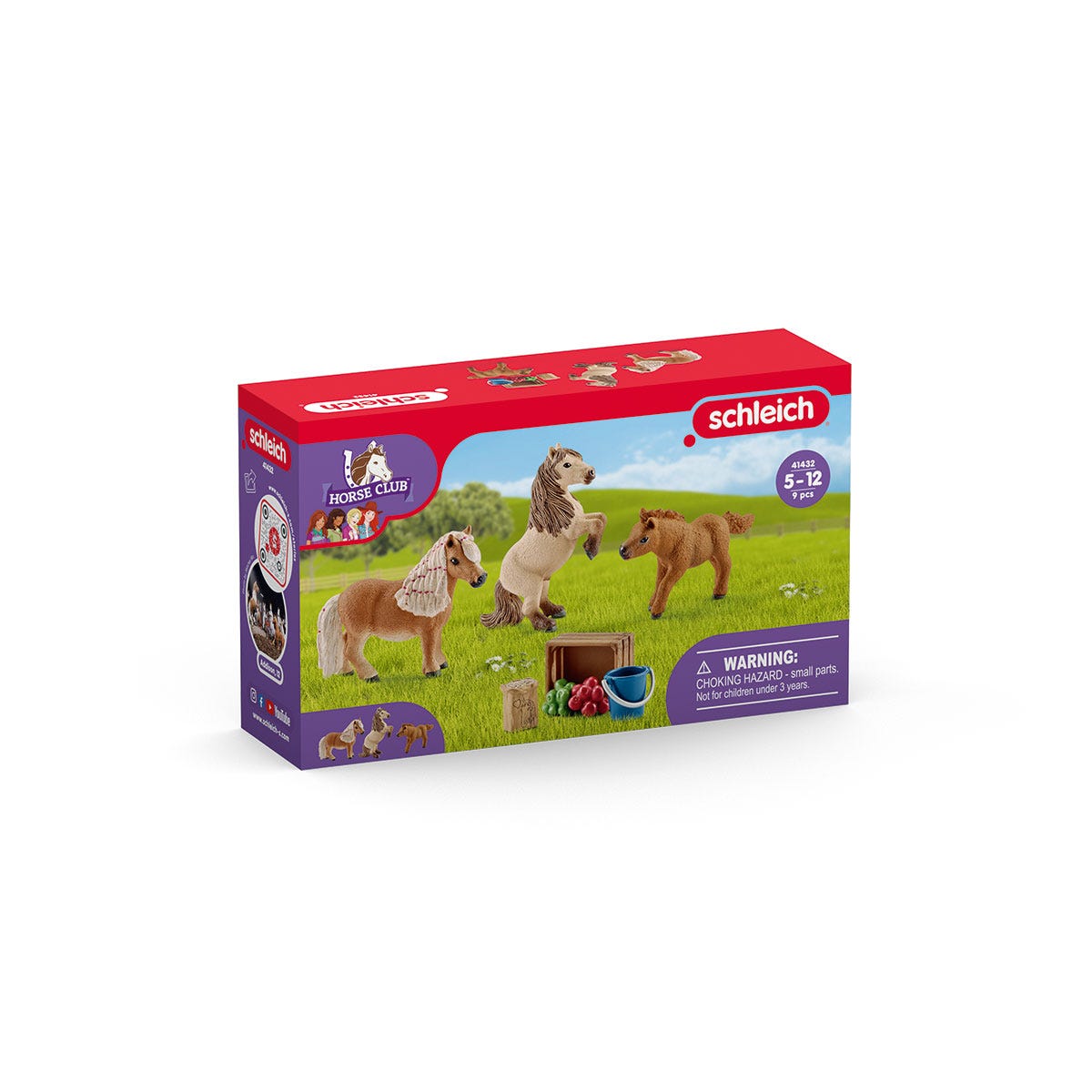 Schleich Horse Club Pony Shetland 41432 famiglia cavalli
