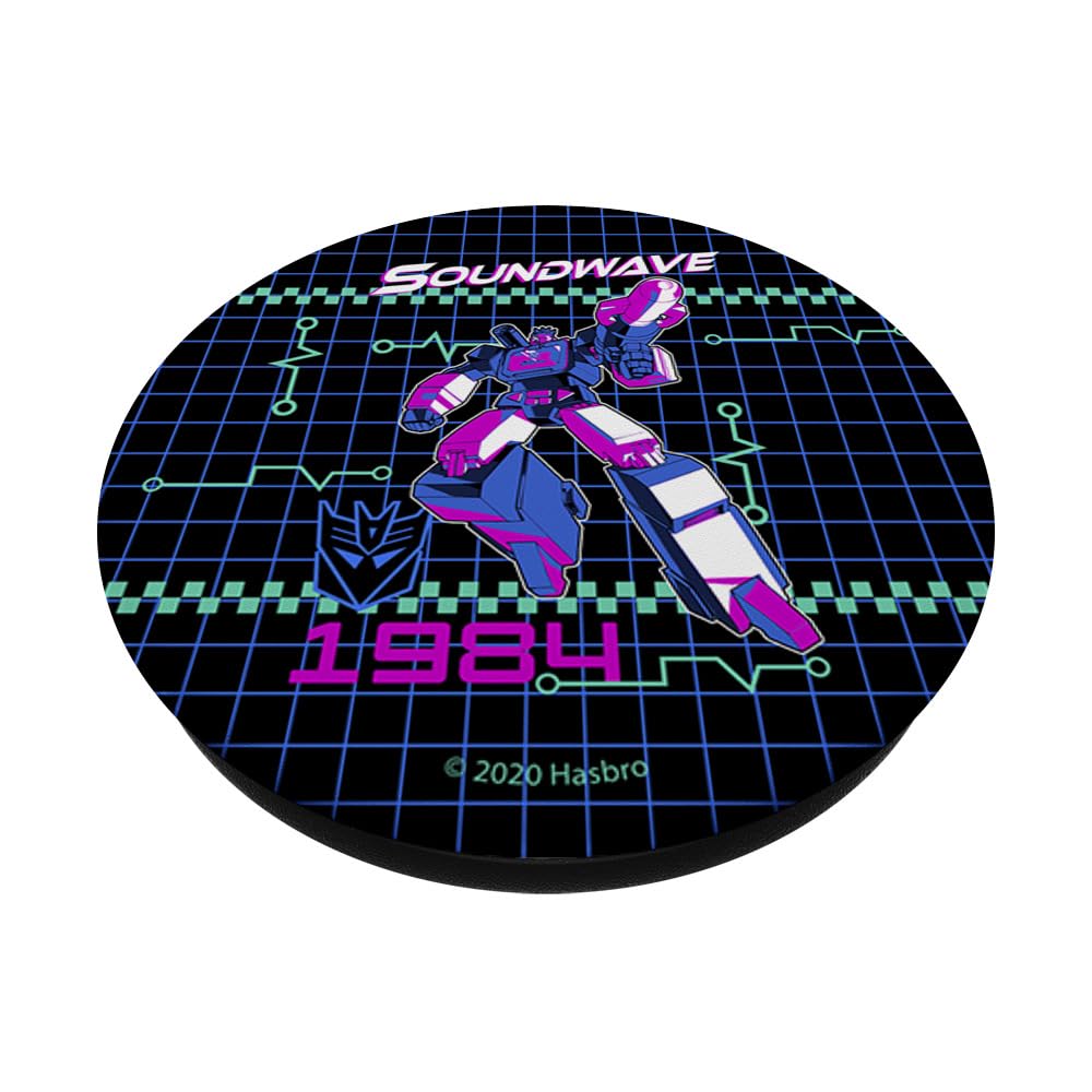 Transformers Soundwave 1984 Grid PopSockets PopGrip adesivo