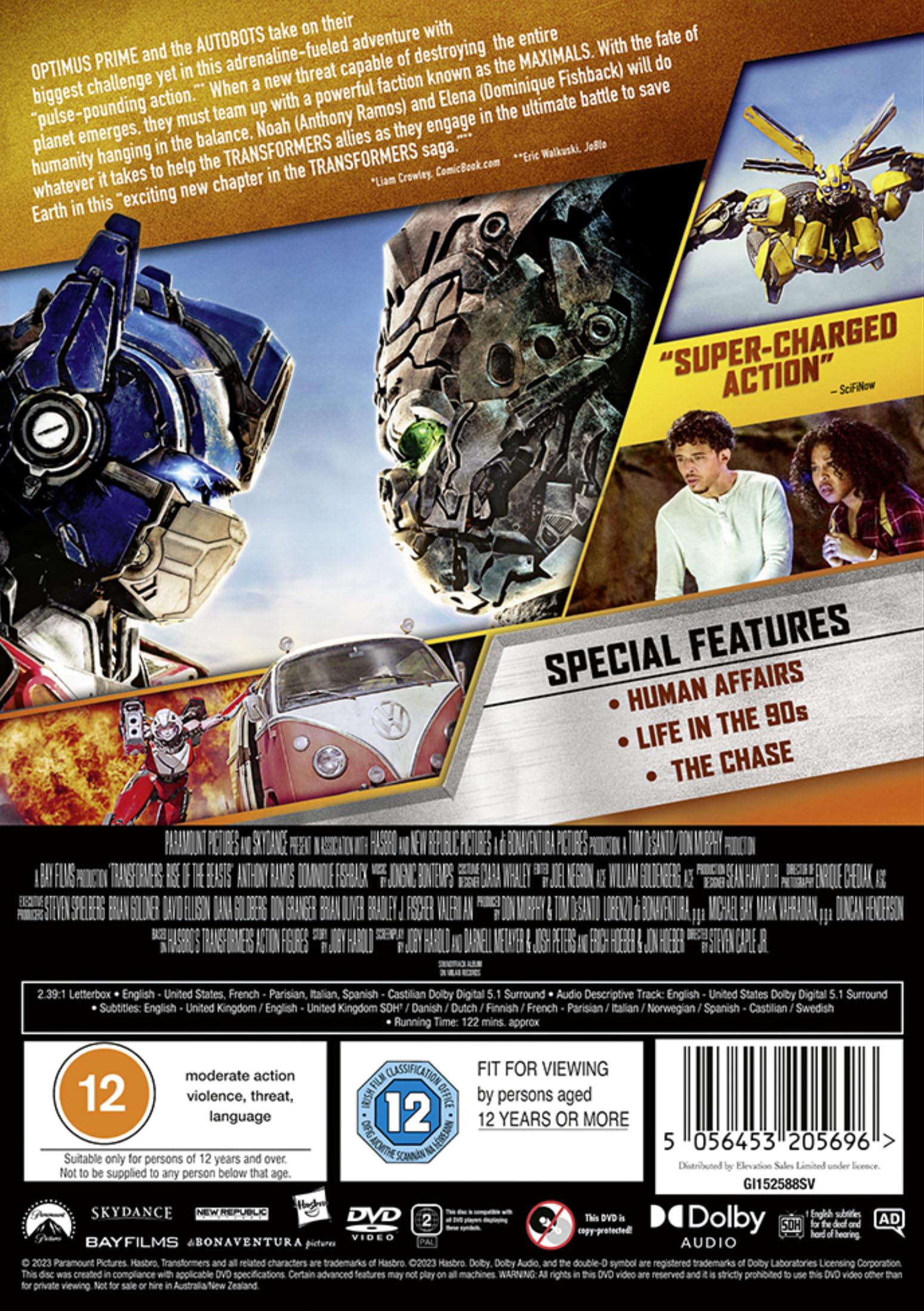 Transformers Rise of the Beasts DVD film con italiano