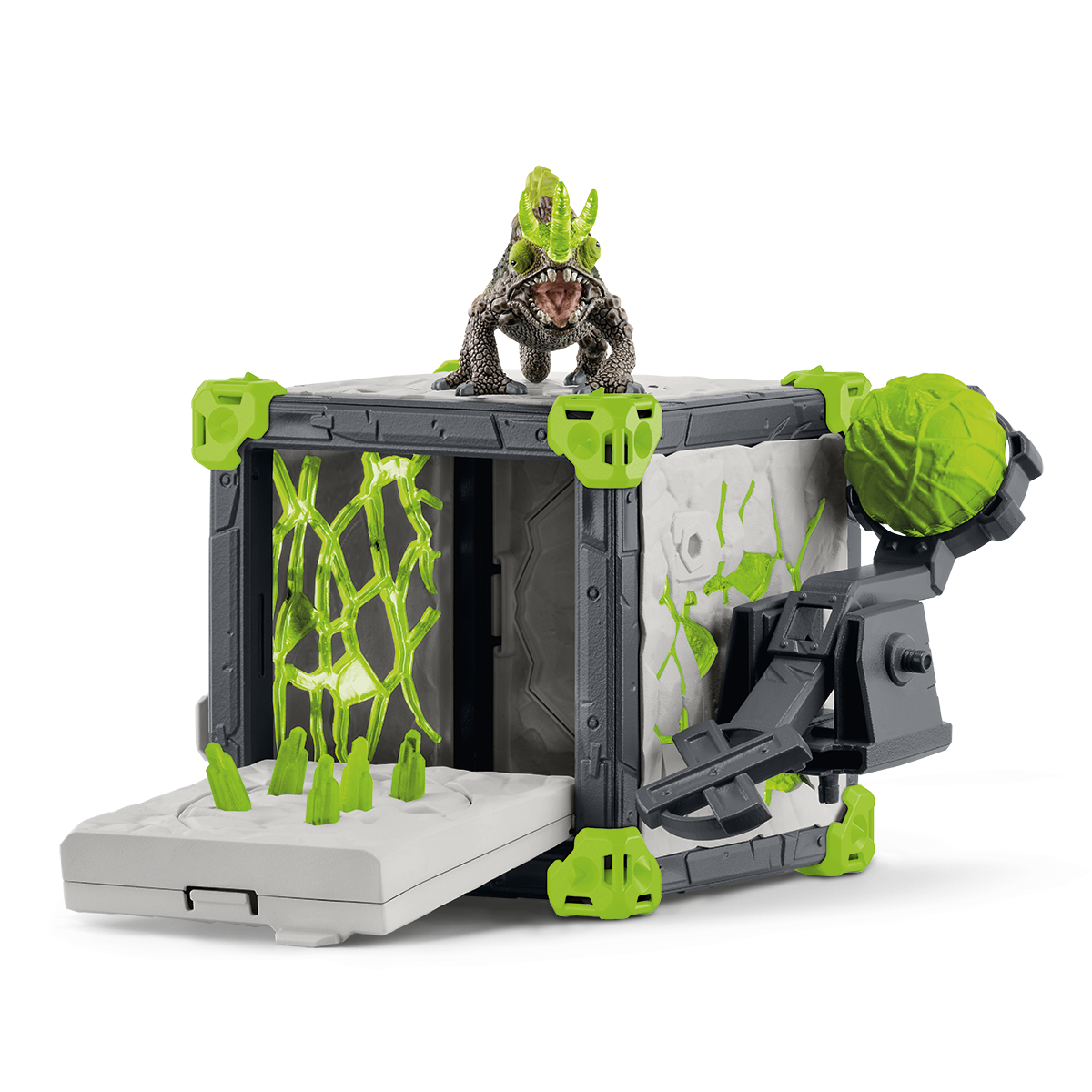 Schleich Eldrador BattleCave Camaleonte di pietra playset catapulta