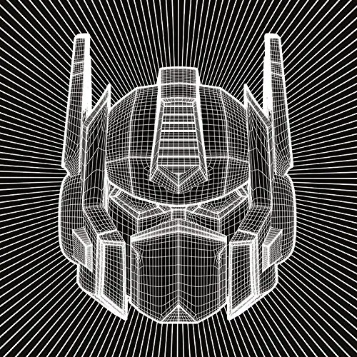Transformers G1 Optimus Prime Wireframe tela 40x40 cm parete