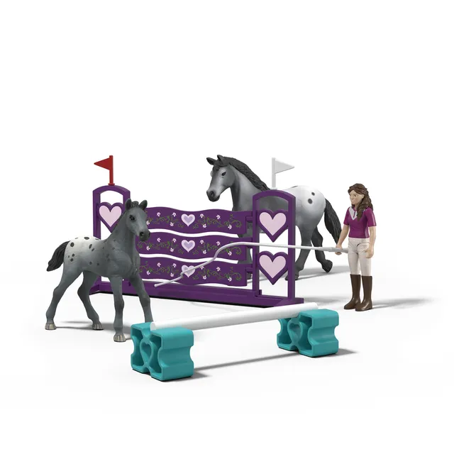Schleich Horse Club Allenamento concorso Lisa playset ostacoli