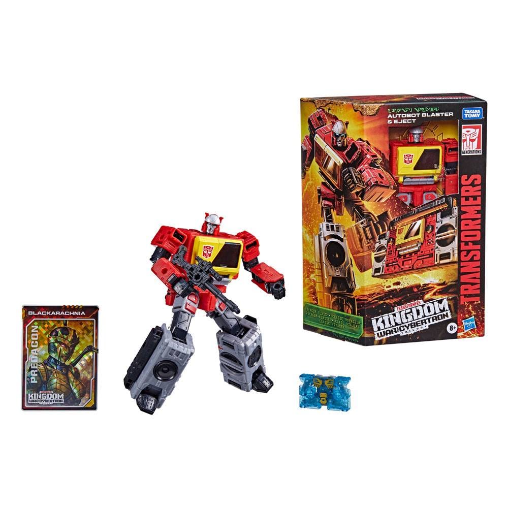 Transformers Kingdom Blaster WFC-K44 action figure 18 cm con Eject