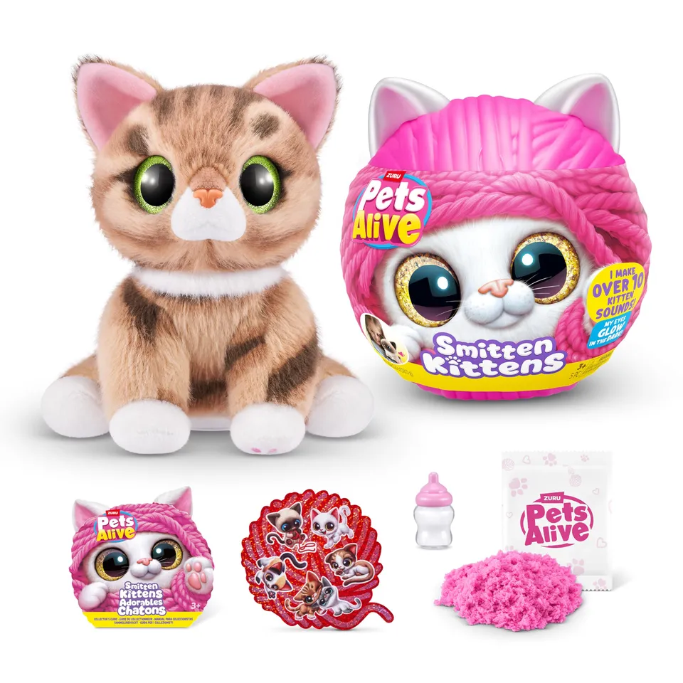 Pets Alive Smitten Kittens peluche gattino ginger interattivo