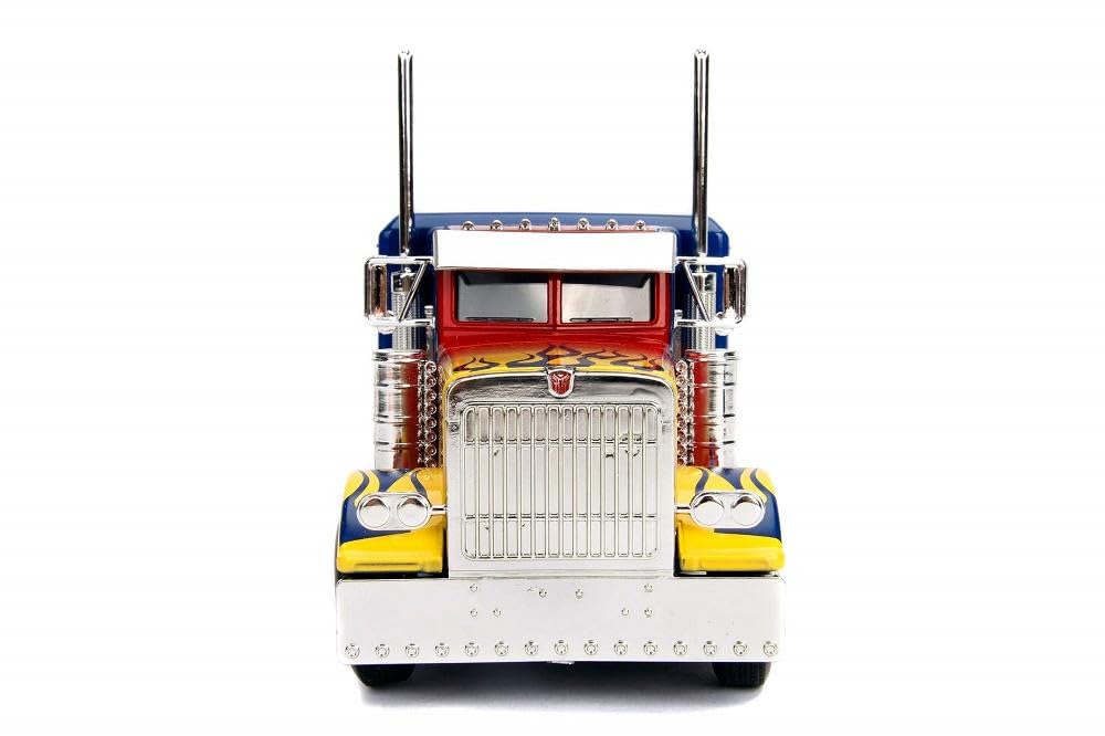 Transformers T1 Optimus Prime auto die-cast 1:24 blu rosso