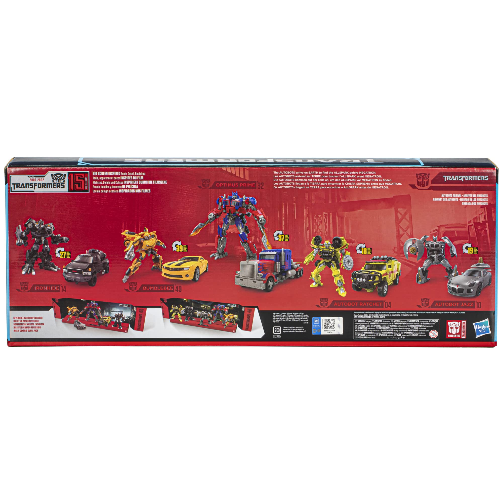 Transformers Studio Series multipack action figure 15° anniversario 5 pezzi
