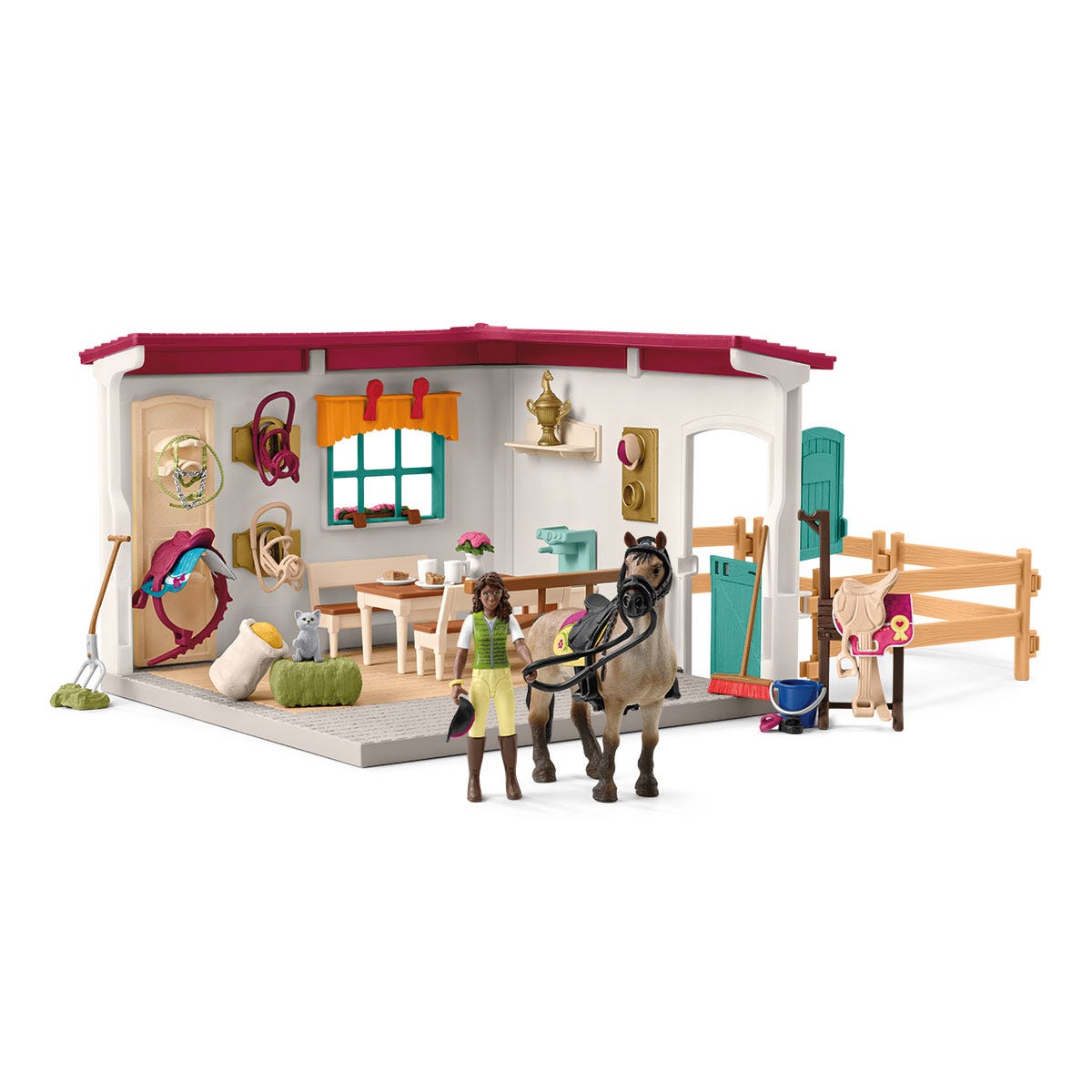 Schleich Horse Club Scuderia 42591 playset cavalli con accessori