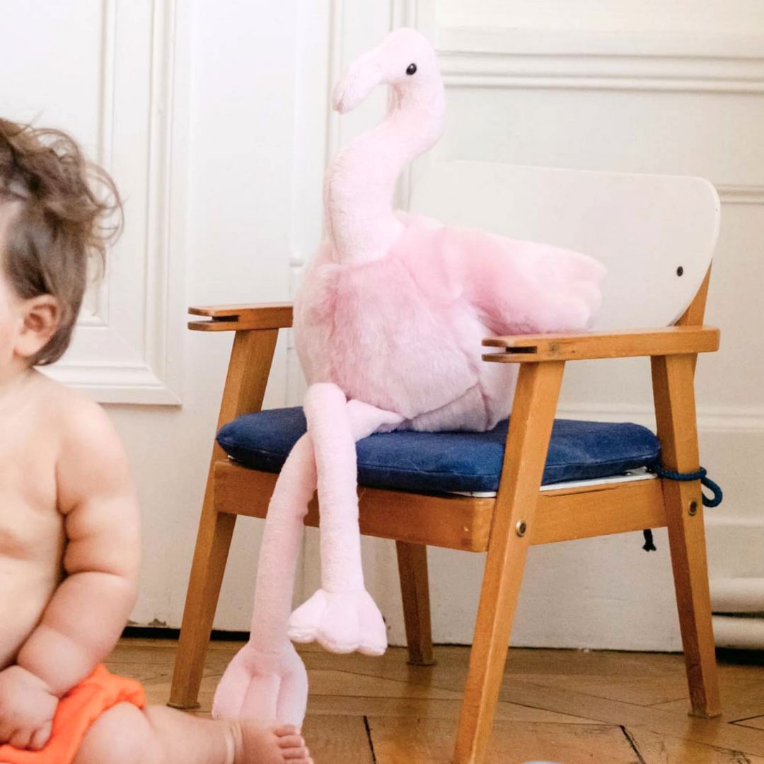 La Pelucherie Jungle Suzie fenicottero peluche 36 cm rosa