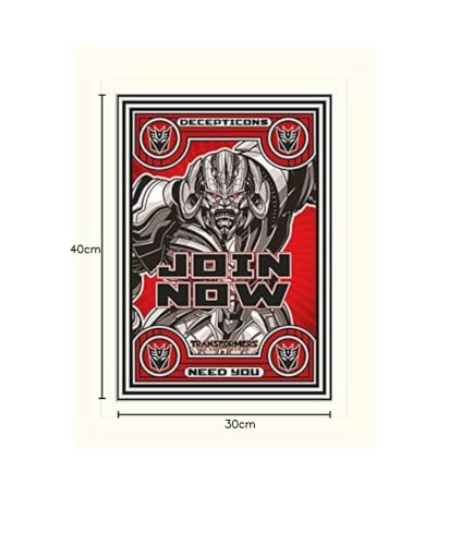 Transformers Ultimo Cavaliere stampa 30x40 multicolore