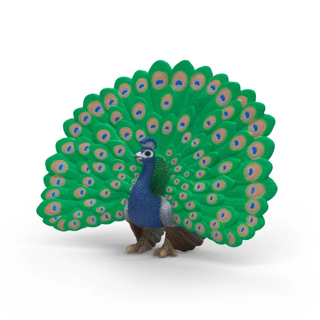 Schleich Farm World Pavone 14926 Statuetta Uccello