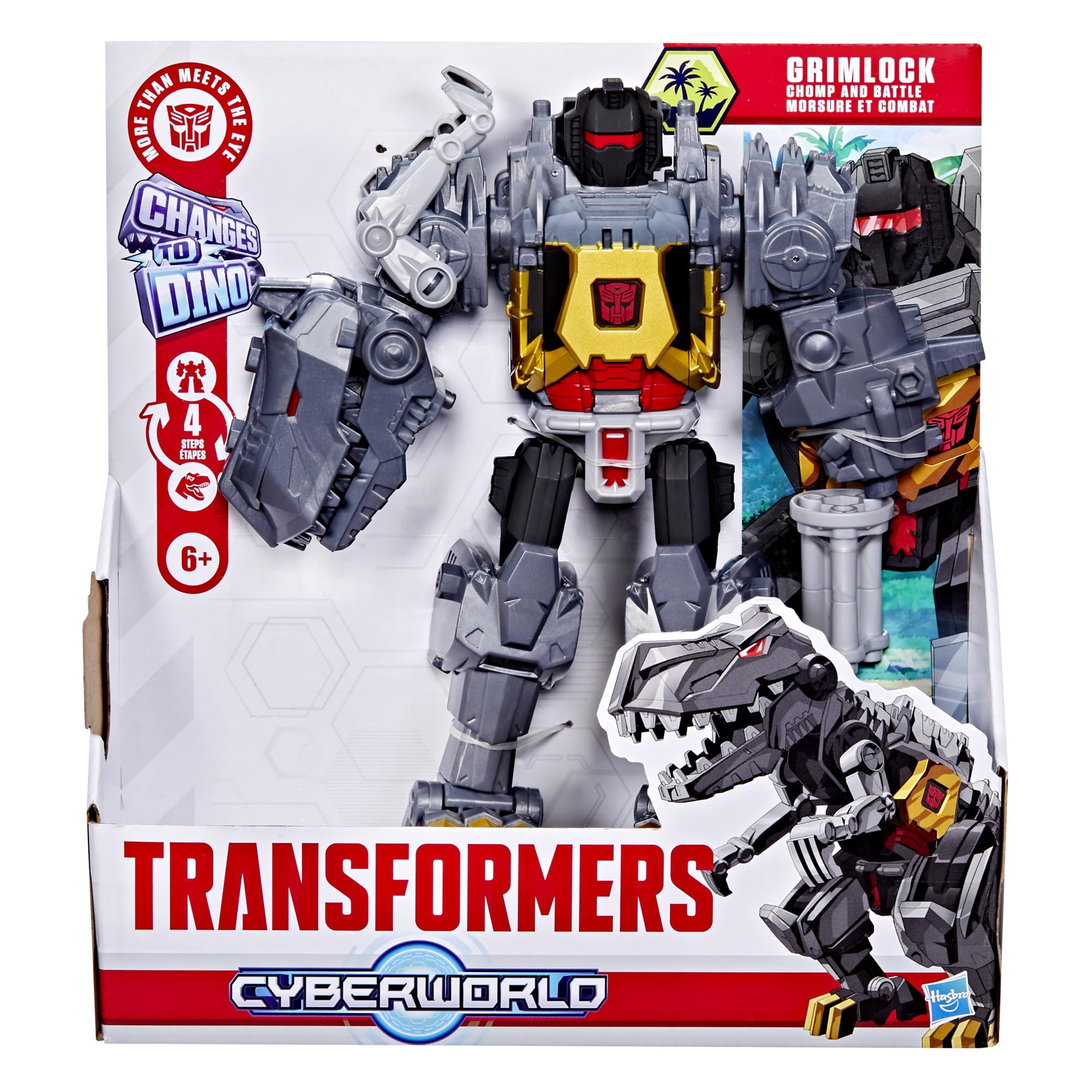 Transformers Cyberworld Grimlock Divora e Combatti action 22,5 cm