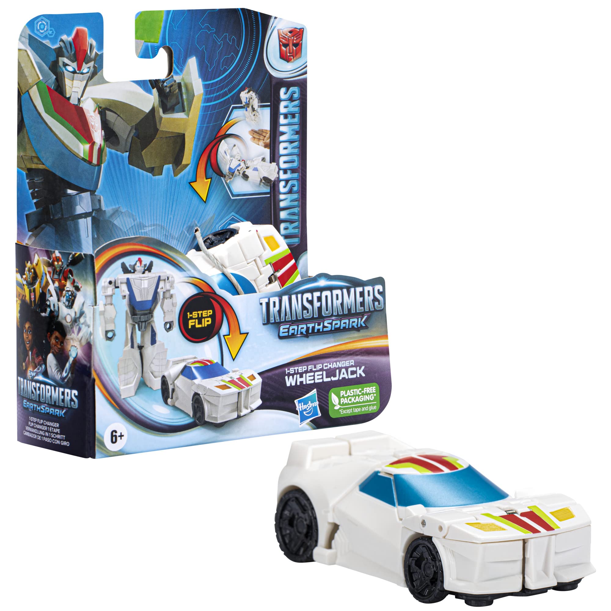 Transformers EarthSpark Wheeljack action figure 10 cm lancio