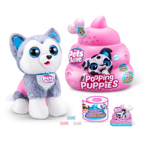 Pets Alive Pooping Puppies peluche cucciolo Husky interattivo