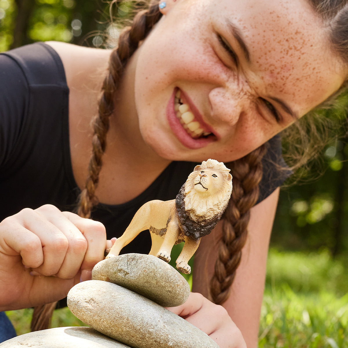Schleich Wild Life Leone Action Figure con Criniera