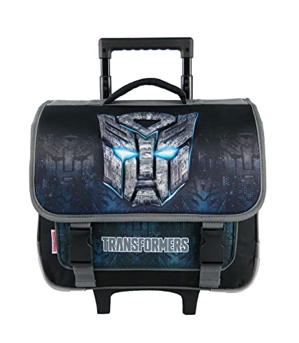 Transformers cartella trolley scuola 38 cm nero 2 scomparti