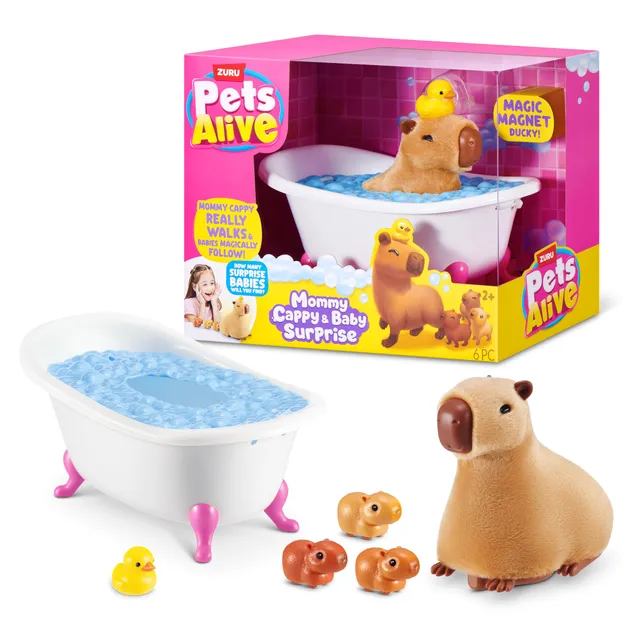 Pets Alive Mommy & Baby Surprise peluche Capibara con cuccioli